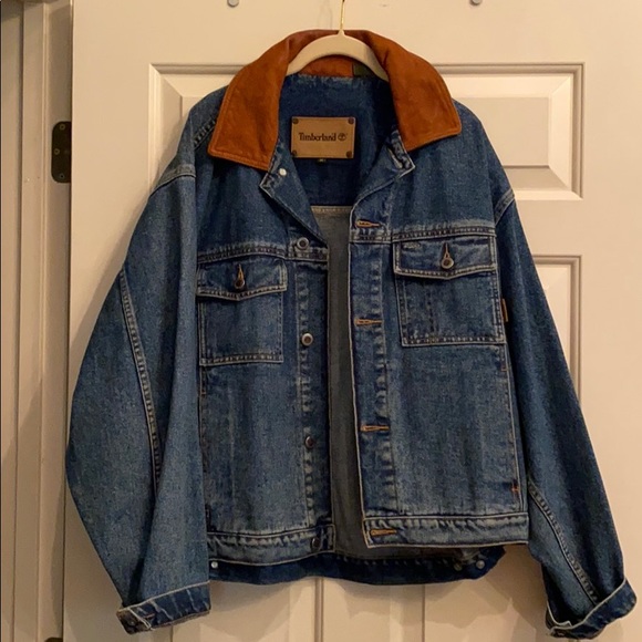denim jacket timberlands